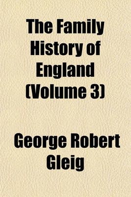 Book cover for The Family History of England (Volume 3)