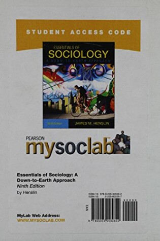 Cover of MyLab Sociology  -- Standalone Access Card -- for Essentials of Sociology