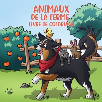 Book cover for Animaux de la ferme livre de coloriage