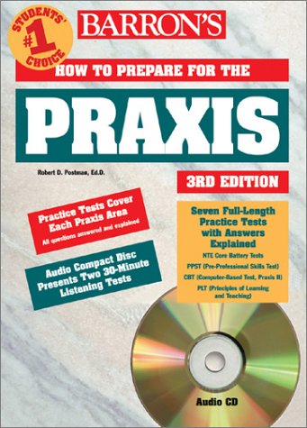 Book cover for How to Prepare for the Praxis with Audio CD