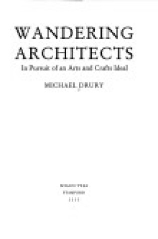 Cover of Wandering Architects