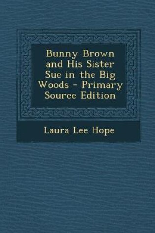 Cover of Bunny Brown and His Sister Sue in the Big Woods - Primary Source Edition