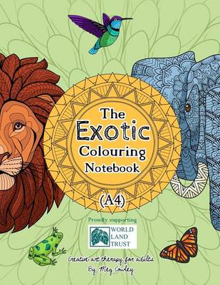 Book cover for The Exotic Colouring Notebook (A4)