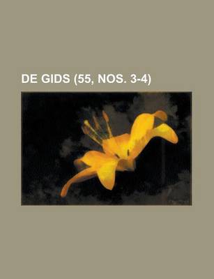 Book cover for de Gids (55, Nos. 3-4)