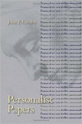 Book cover for Personalist Papers