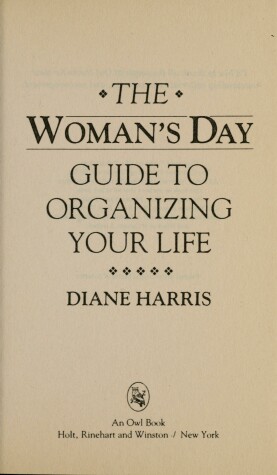 Book cover for The Woman's Day Guide to Organizing Your Life