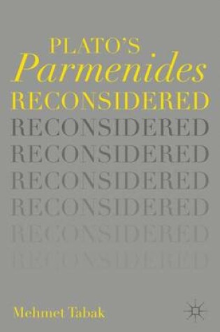 Cover of Plato's Parmenides Reconsidered