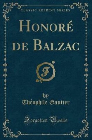 Cover of Honoré de Balzac (Classic Reprint)