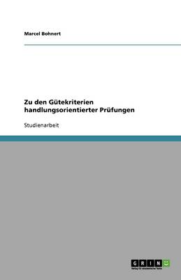 Book cover for Zu den Gutekriterien handlungsorientierter Prufungen