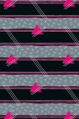 Cover of Journal Notebook Abstract Pattern Pink Triangles