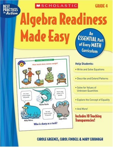 Cover of Algebra Readiness Made Easy: Grade 4