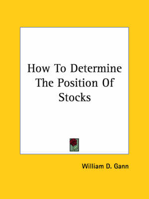 Book cover for How to Determine the Position of Stocks