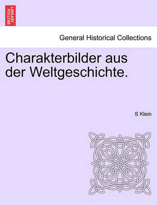 Book cover for Charakterbilder Aus Der Weltgeschichte.