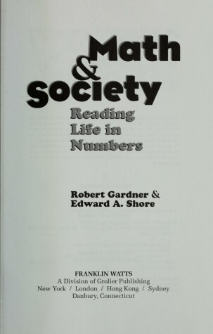 Book cover for Math and Society