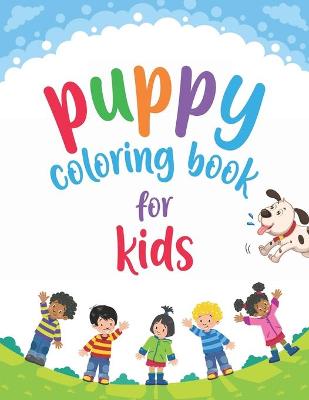 Book cover for Puppy Coloring Book