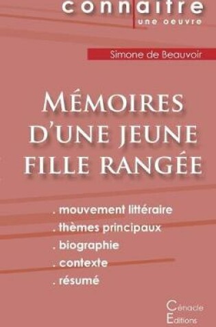 Cover of Fiche de lecture Memoires d'une jeune fille rangee de Simone de Beauvoir (Analyse litteraire de reference et resume complet)