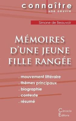 Book cover for Fiche de lecture Memoires d'une jeune fille rangee de Simone de Beauvoir (Analyse litteraire de reference et resume complet)