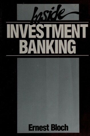 Cover of Inside Investment Banking