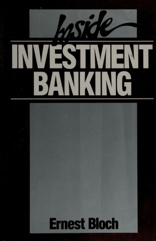 Book cover for Inside Investment Banking