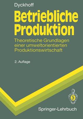 Book cover for Betriebliche Produktion