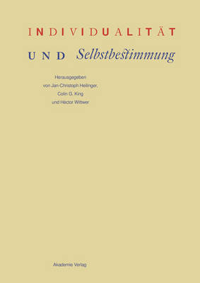 Book cover for Individualit�t Und Selbstbestimmung