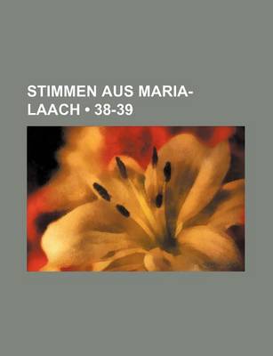 Book cover for Stimmen Aus Maria-Laach (38-39)