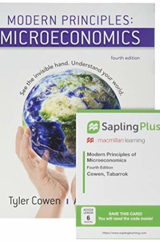 Cover of Modern Principles: Microeconomics 4e & Saplingplus for Modern Principles of Microeconomics 4e (Six Months Access)