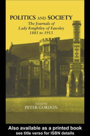 Cover of Journals of Lady Knightley of Fawsley 1885-1913