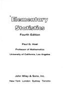 Cover of Elementary Statistics