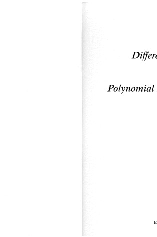 Cover of Solution of Differential Equation Models by Polynomial Approximation