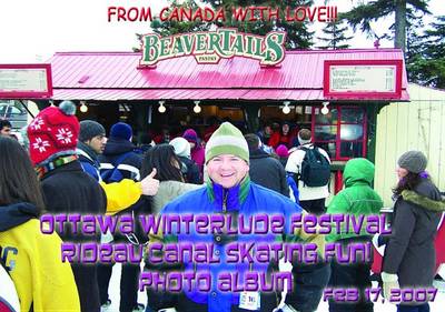 Cover of Ottawa Winterlude Festival - Rideau Canal Skating Fun! Feb 17, 2007 Photo Album (English eBook C8)