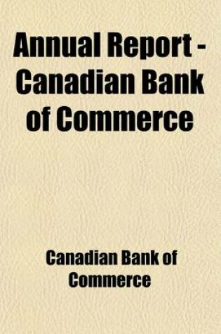 Cover of Annual Report - Canadian Bank of Commerce Volume 2