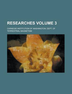 Book cover for Researches Volume 3