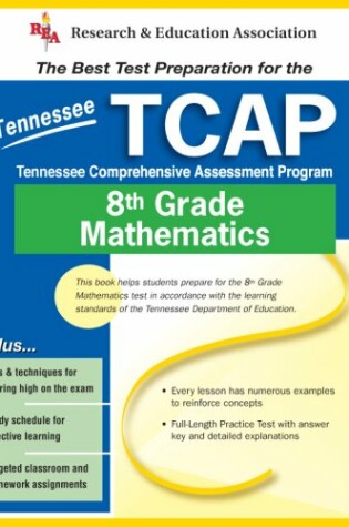 Cover of Tennessee Tcap Grade 8 Math (Rea) - The Best Test Prep for TN Grade 8 Math