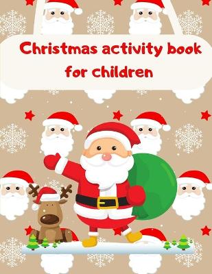 Book cover for Christmas activity book for children