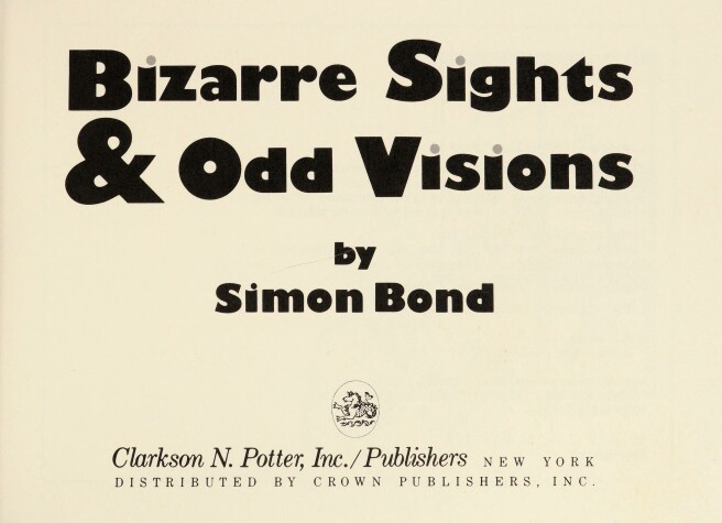 Book cover for Bizarre Sights & Odd Visions