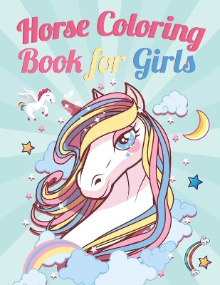 Book cover for Horse Coloring book For Girls