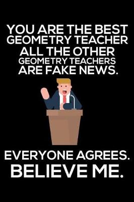 Book cover for You Are The Best Geometry Teacher All The Other Geometry Teachers Are Fake News. Everyone Agrees. Believe Me.