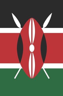 Book cover for Kenya Flag Notebook - Kenyan Flag Book - Kenya Travel Journal