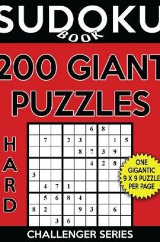 Cover of Sudoku Book 200 Hard GIANT Size Puzzles