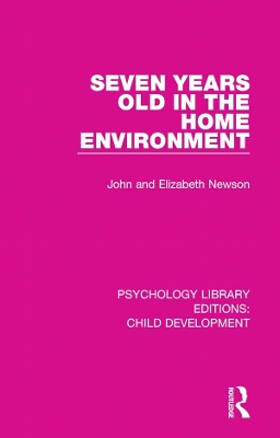 Book cover for Seven Years Old in the Home Environment