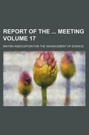 Cover of Report of the Meeting Volume 17