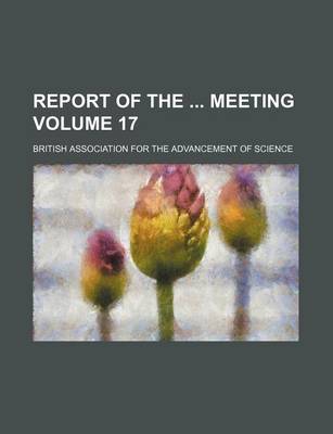 Book cover for Report of the Meeting Volume 17