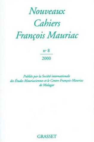 Cover of Nouveaux Cahiers Francois Mauriac N08