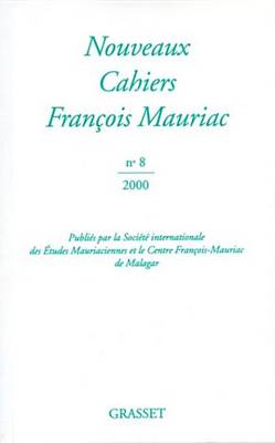 Book cover for Nouveaux Cahiers Francois Mauriac N08