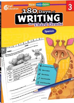 Cover of 180 Days of Writing for Third Grade (Spanish)