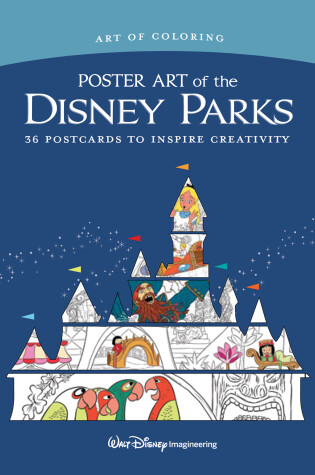 Cover of Art of Coloring: Poster Art of the Disney Parks