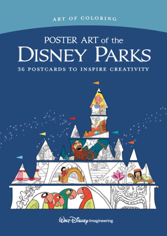 Book cover for Art Of Coloring: Poster Art Of The Disney Parks