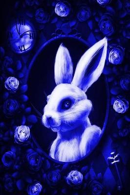 Book cover for Alice in Wonderland Modern Journal - Inwards White Rabbit (Royal Blue)