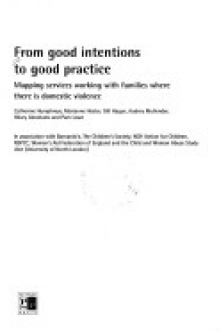 Cover of From Good Intentions to Good Practice